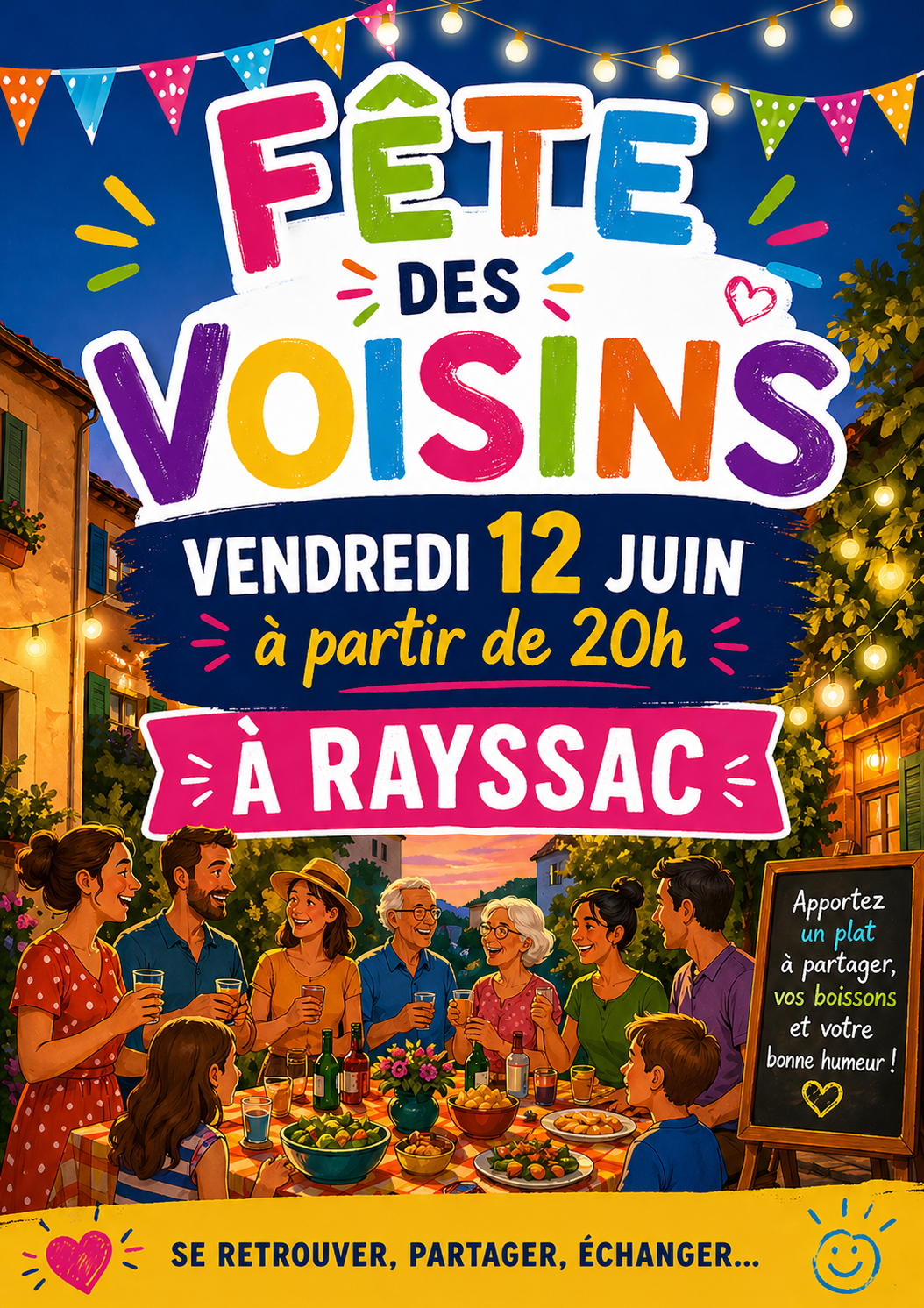 Fête des voisins, à Rayssac