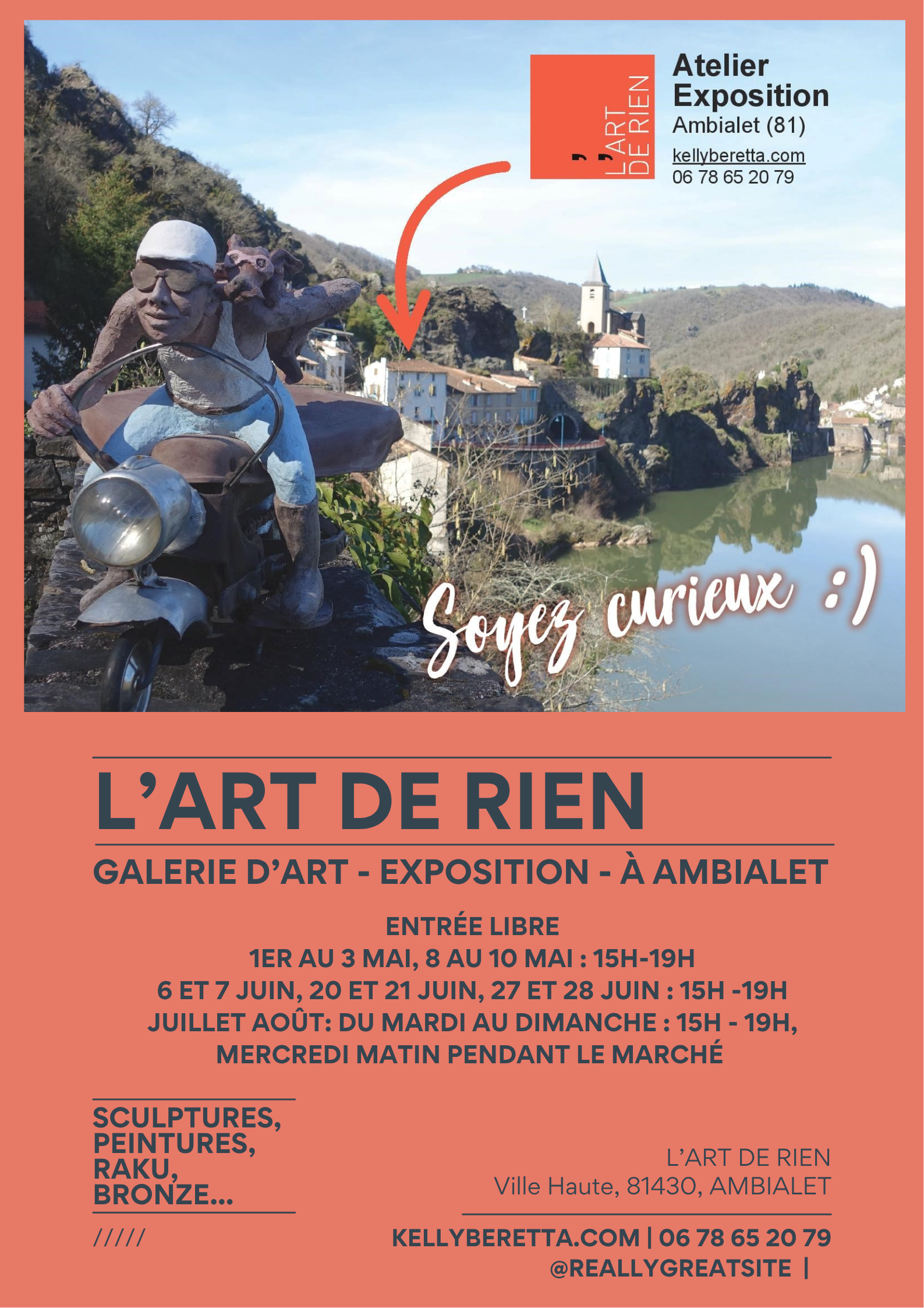 Exposition, à Ambialet