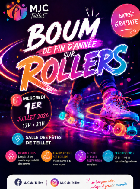 Boom de fin d'année sur rollers, à Teillet 