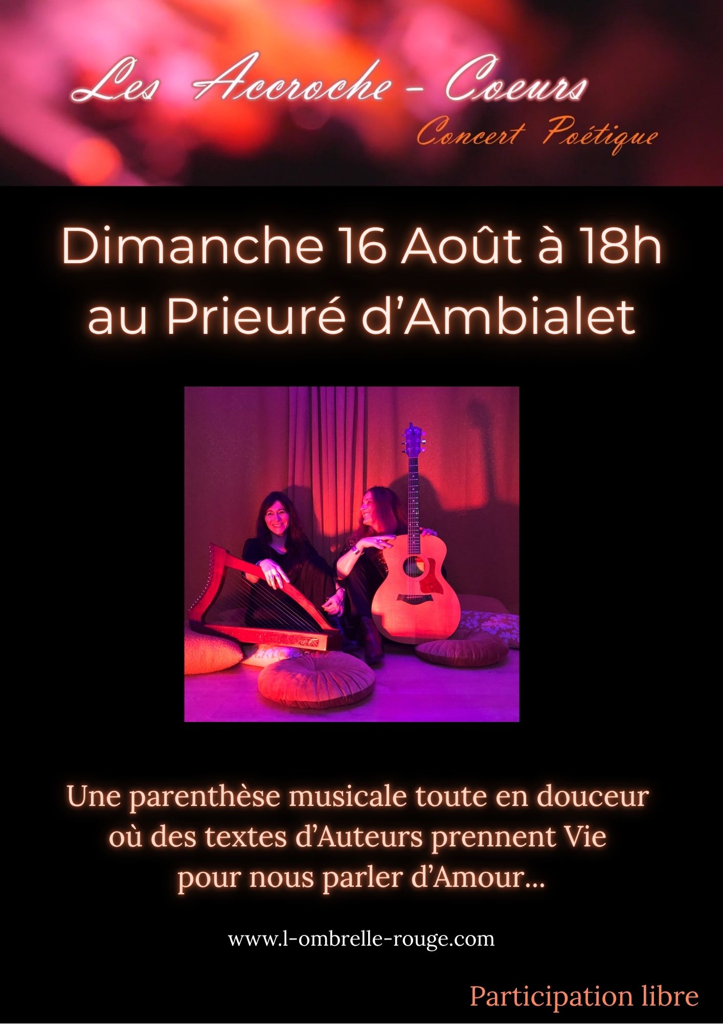 Concert poétique au Prieuré à Ambialet