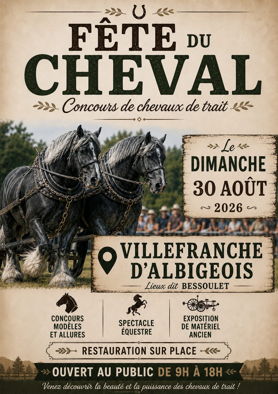 Fête du cheval à Villefranche-d'Albigeois