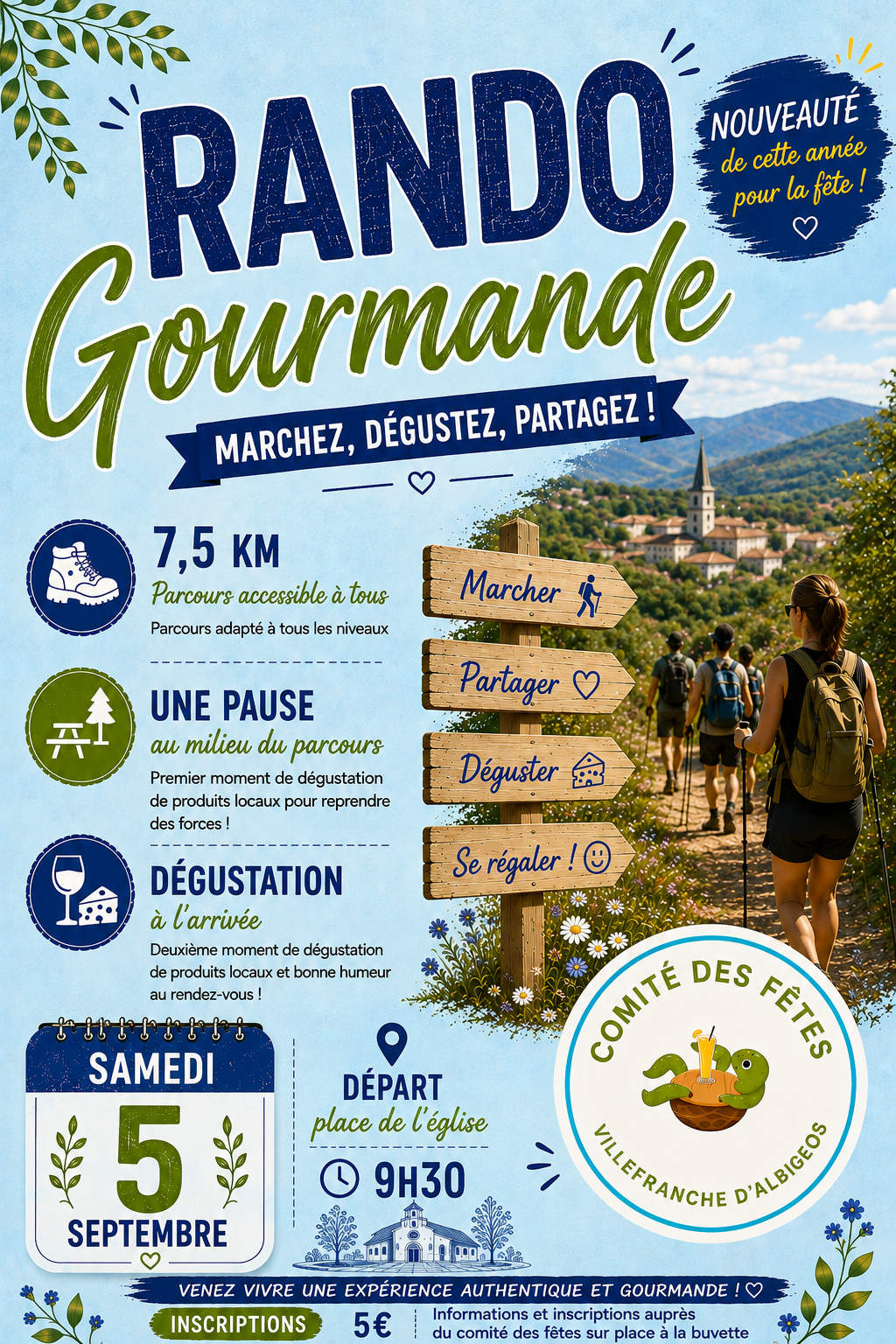 Randonnée Gourmande de la fête de Villefranche-d’Albigeois