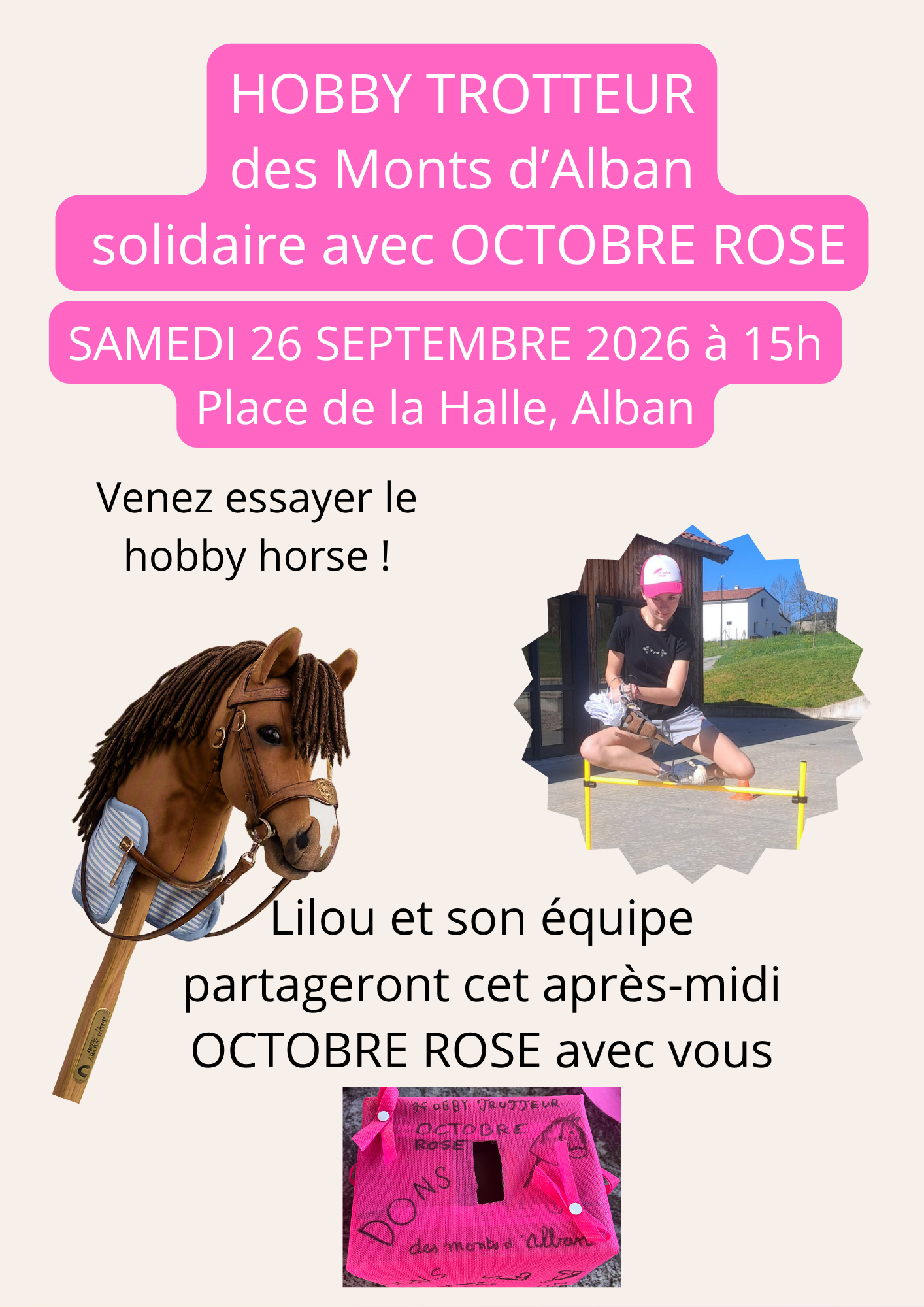 Hobby Horse solidaire – Octobre Rose