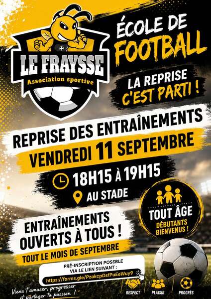 Inscription foot au Fraysse - Saison 2026-2027