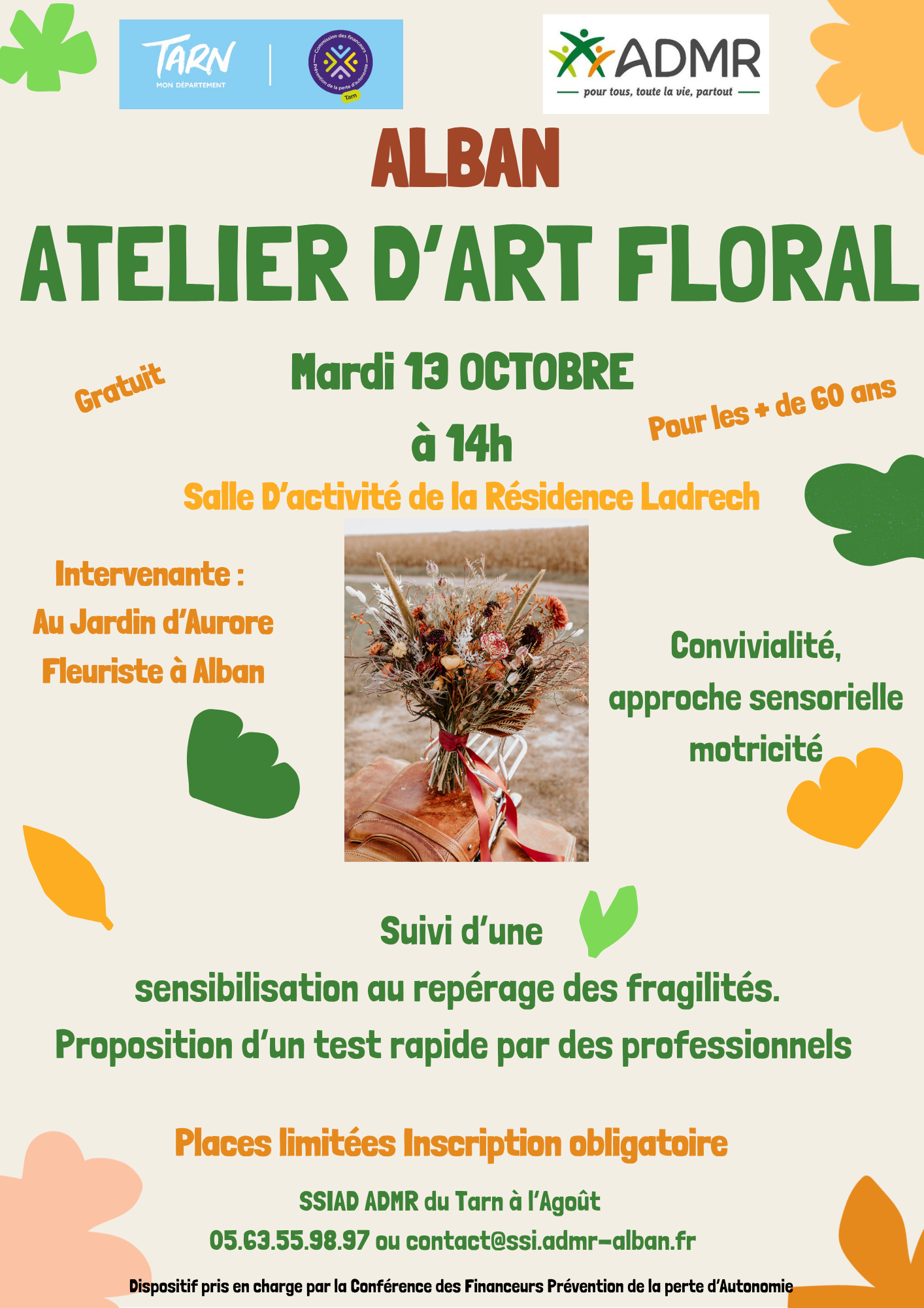 Atelier d'art floral à Alban