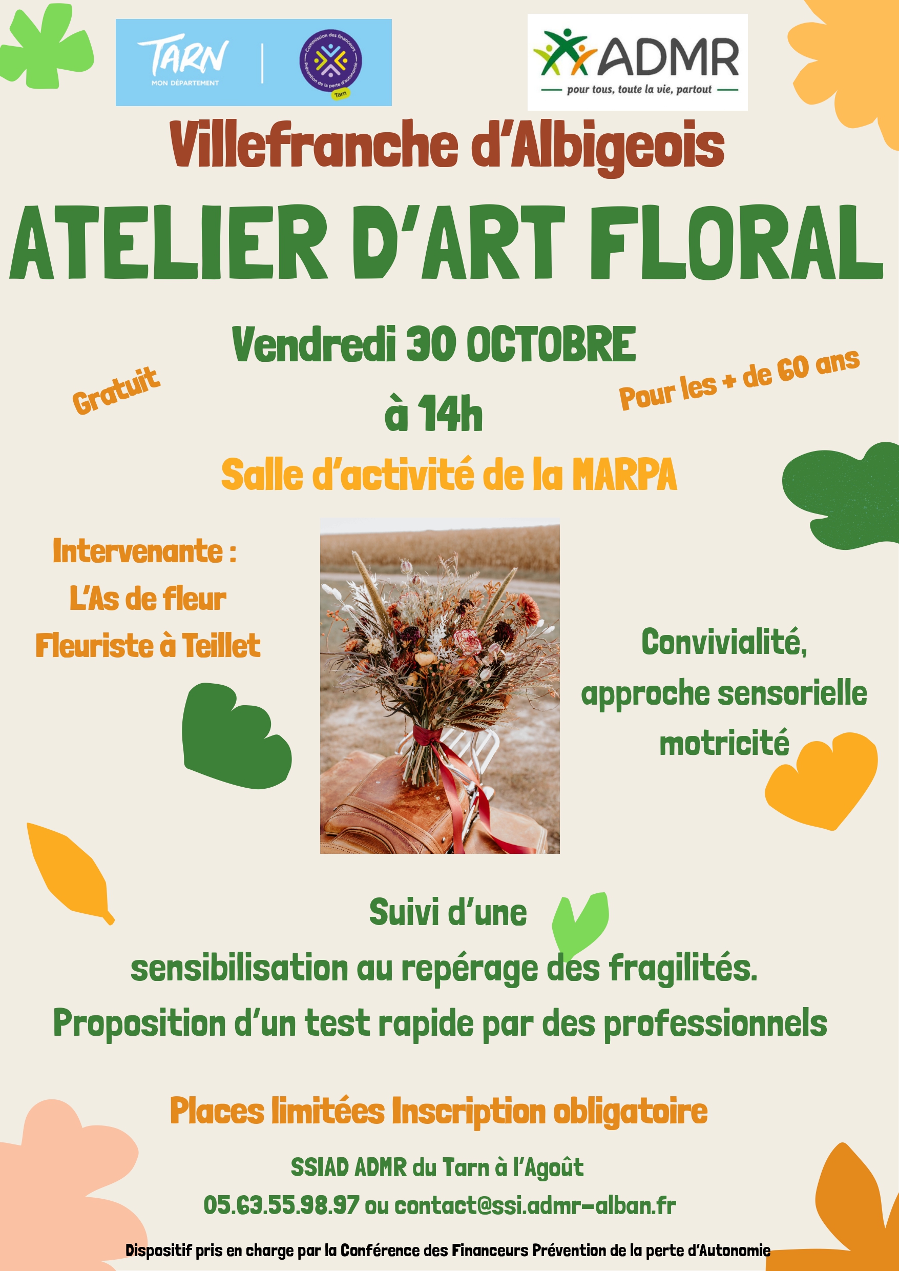 Atelier d'art floral à Villefranche d'albigeois