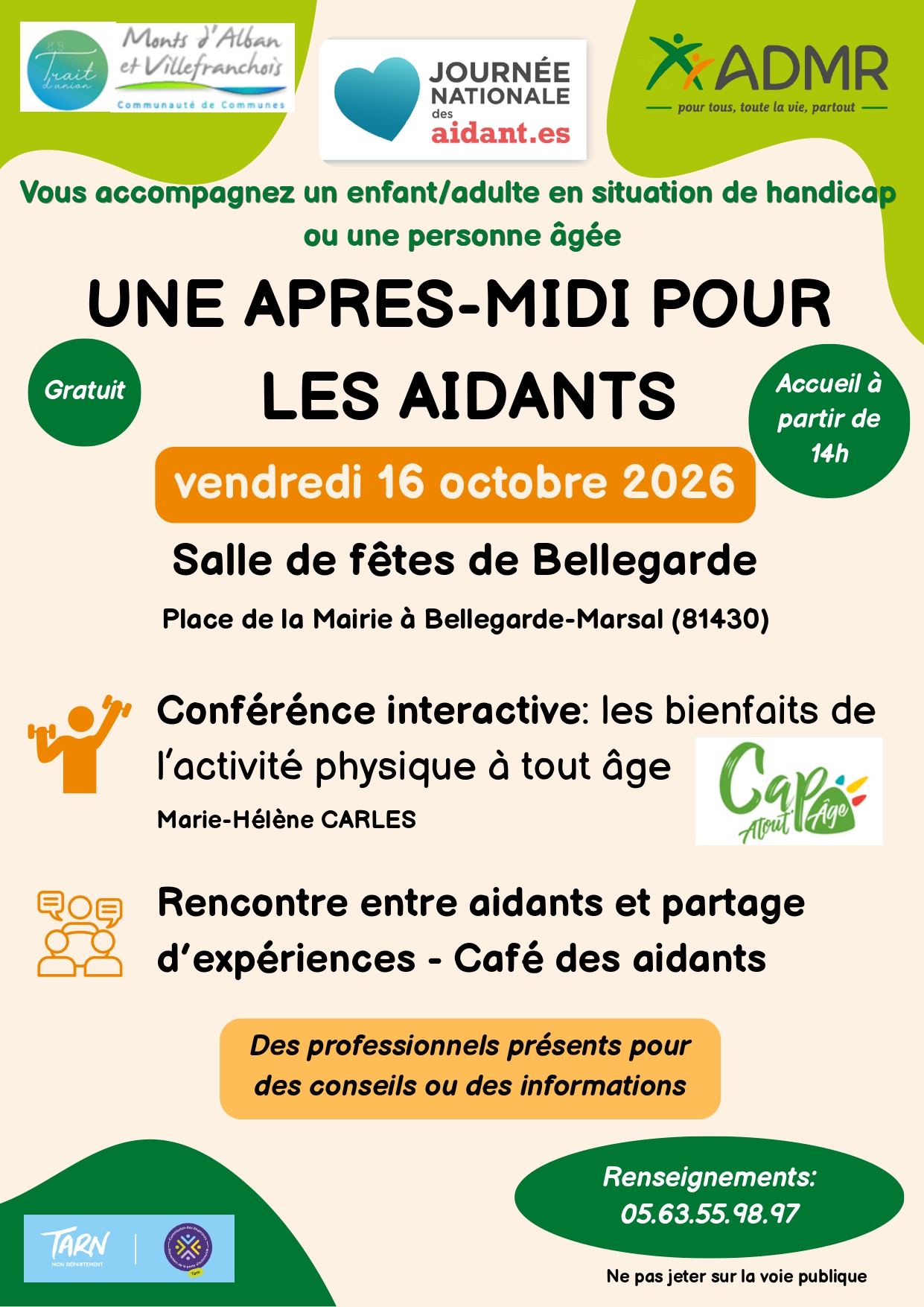 Une après-midi pour les aidants à Bellegarde-Marsal