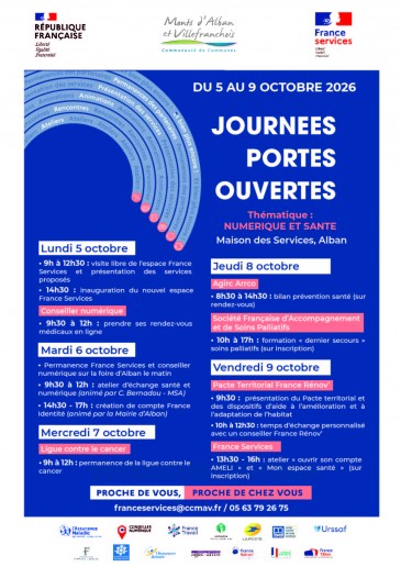 Journées Portes Ouvertes France Services à Alban