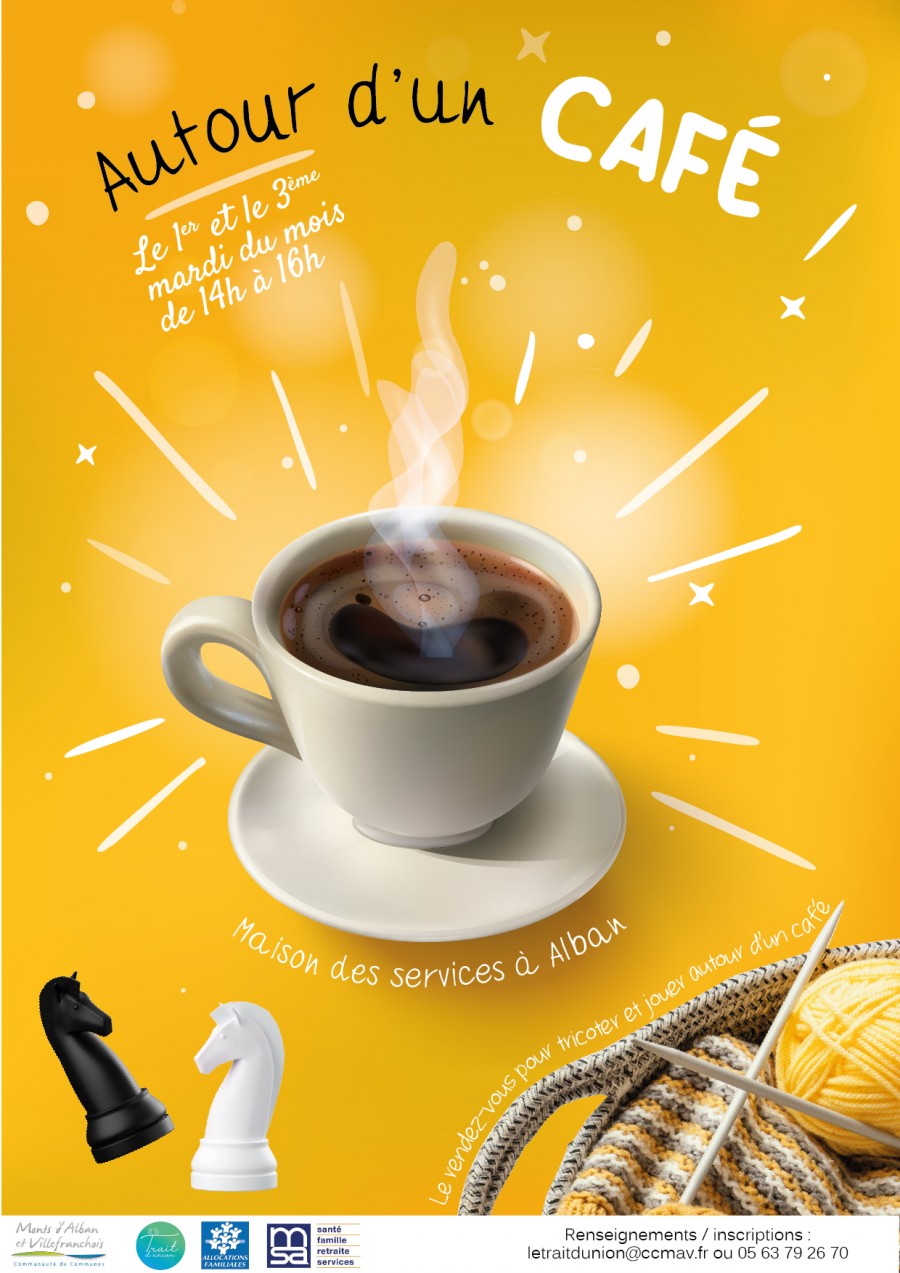 Autour d'un café - Le trait d'Union