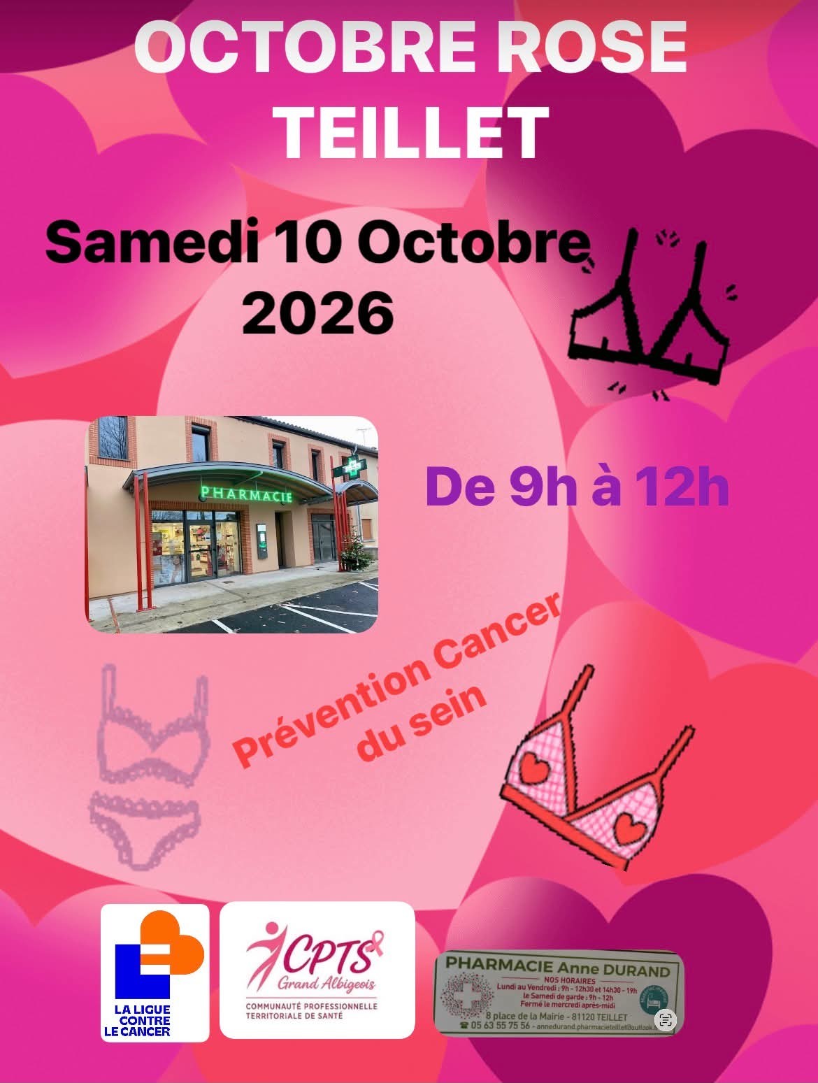 Octobre Rose à Teillet