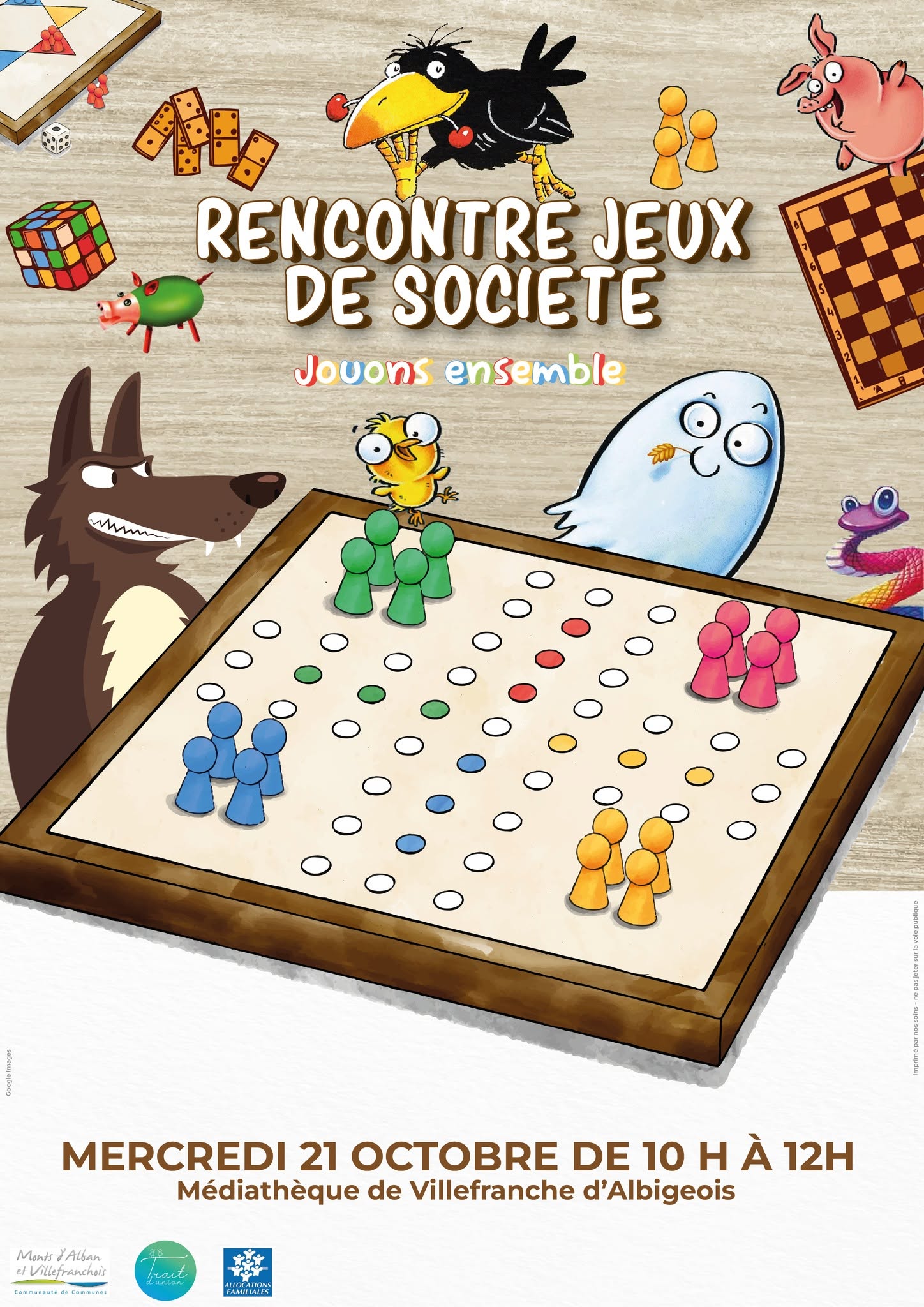 Jouons ensemble - rencontre jeux de société - Le trait d'Union